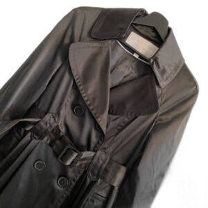 NWOT Jessica Simpson Sz M Classic Black Trench Coat, Belted